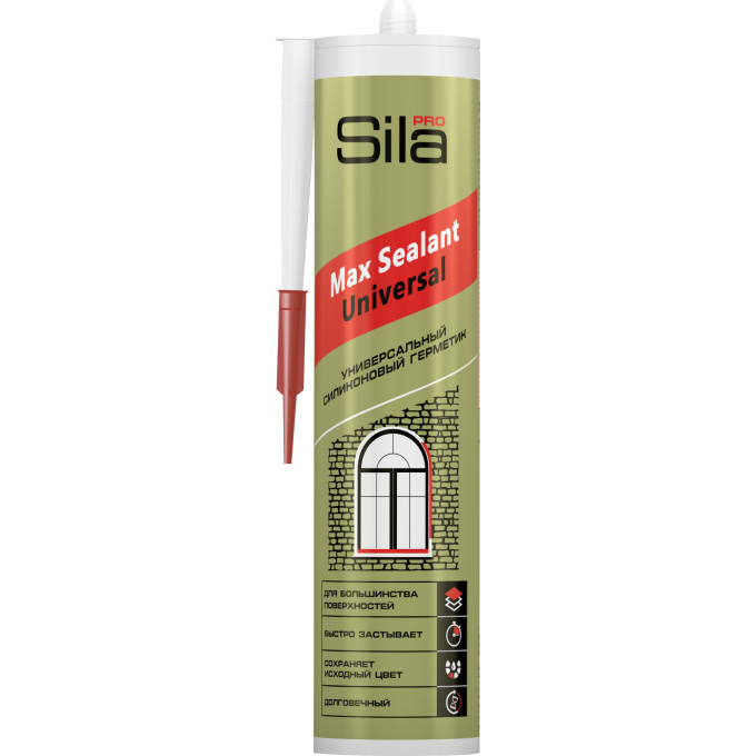 Sila PRO Max Sealant герметик силиконовый универсальный коричневый 290 мл